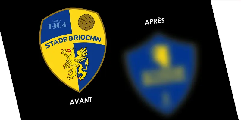 logo avant-après du stade briochin